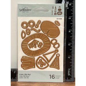 HTF Spellbinders Lion Oh My S3-369 LION BIRTHDAY